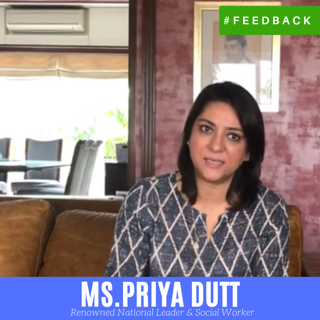 Feedback of Priya Dutt